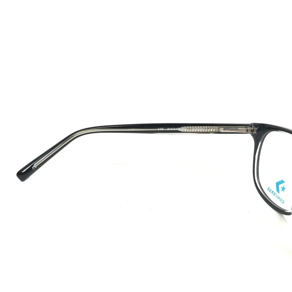 Converse Kids Eyeglasses Frames K305 BLACK/CRYSTAL Clear Black Round 47-19-135